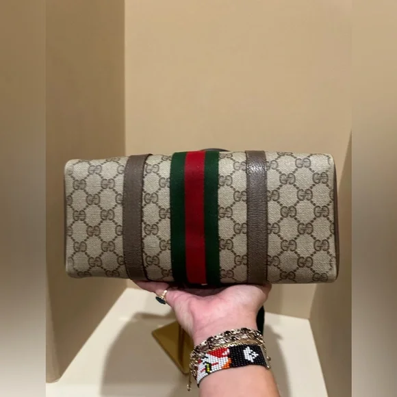 COPY - Authentic GUCCI Monogram GG Web Sherry Line
Supreme Boston Bag - Picture 6 of 15